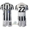 Officiële Voetbalshirt + Korte Broek Juventus Federico Chiesa 22 Thuis 2021-22 - Kids